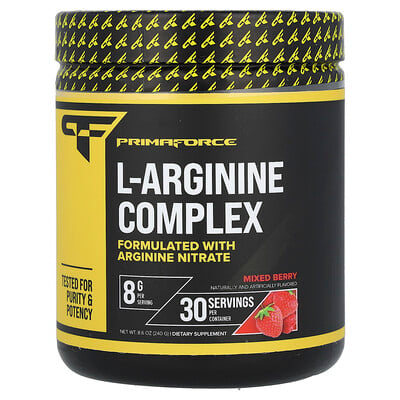 Primaforce, L-argininkomplex, blandade bär, 240 g
