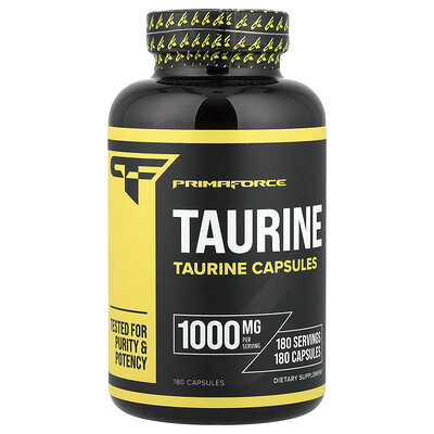 Primaforce, Taurin, 1 000 mg, 180 Kapslar