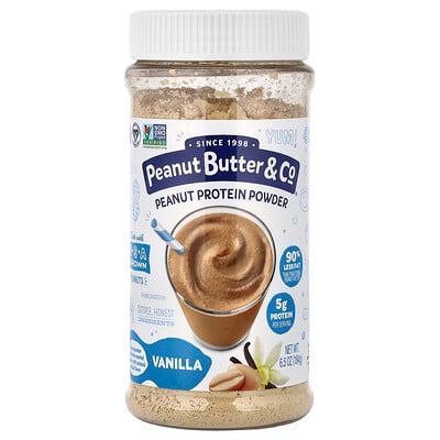 Peanut Butter & Co., Jordnötsproteinpulver, vanilj, 6.5 oz (184 g)