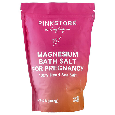 Pink Stork, Magnesiumbadsalt för graviditet, 907 g