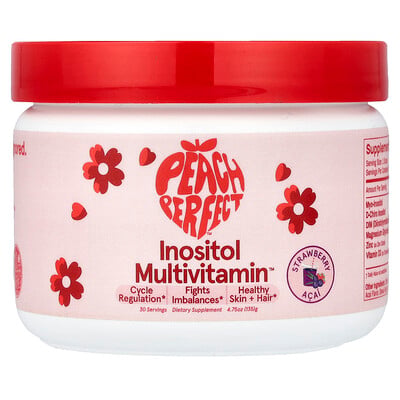 Peach Perfect, Inositol Multivitamin™, Jordgubbsacai, 136 g