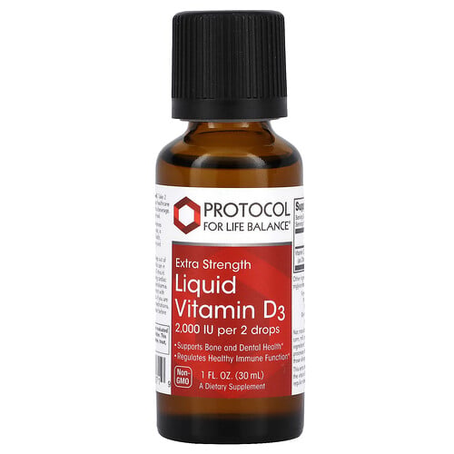 Protocol for Life Balance, Flytande vitamin D3, 1 fl oz (30 ml)