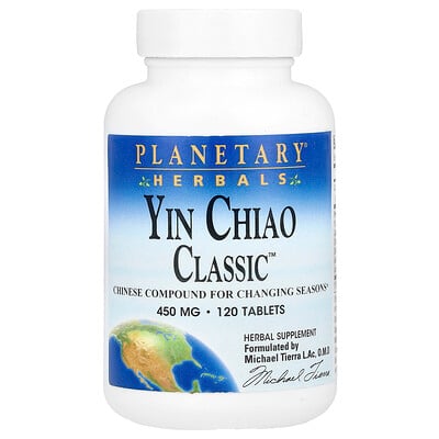 Planetary Herbals, Yin Chiao Classic™, 120 tabletter