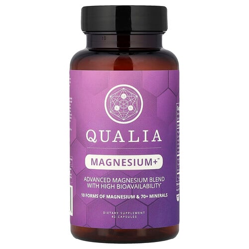 Qualia, Magnesium+™, 42 kapslar Qualia, Magnesium+™, 42 kapslar