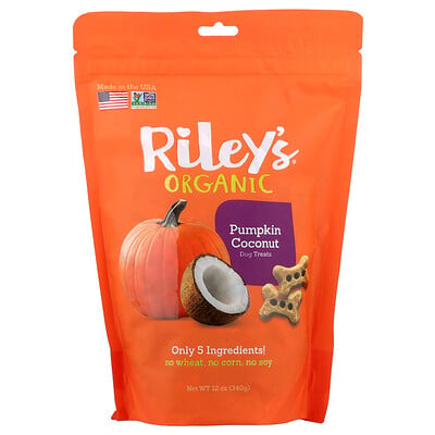Riley’s Pets, Hundgodis, pumpa-kokos, 340 g