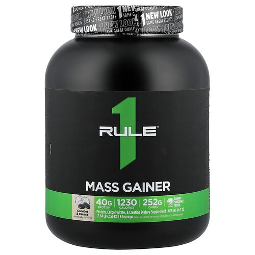 Rule One Proteins, Mass Gainer, Cookies & Creme, 2,56 kg