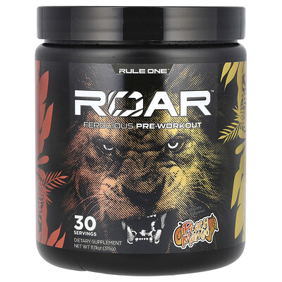 Rule One Proteins, Roar, Ferocious Pre-Workout, Persika Mango, 315 g