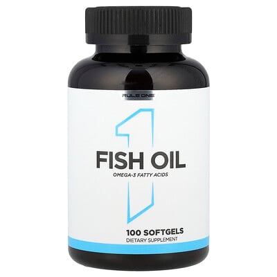 Rule One Proteins, Fiskolja, 1 g, 100 mjukgelkapslar