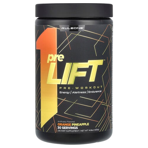 Rule One Proteins, preLIFT, Pre-Workout, Apelsin- och ananasjuice, 420 g