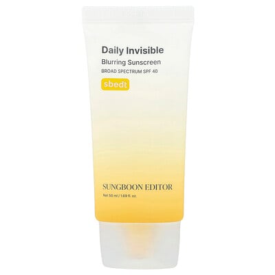Sungboon Editor, Daglig osynlig, suddig solskyddsmedel, SPF 40, 50 ml