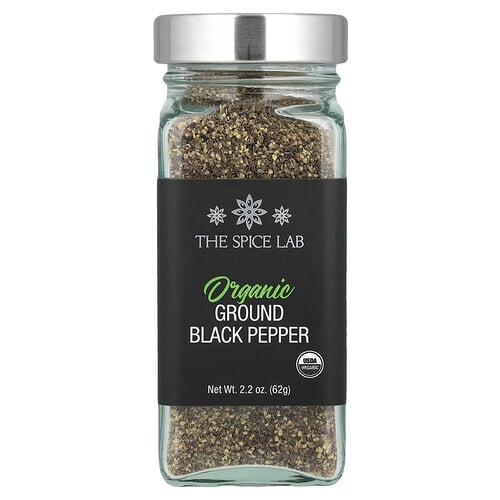 The Spice Lab, Ekologisk mald svartpeppar, 2.2 oz (62 g)