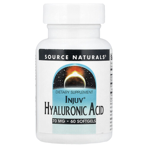 Source Naturals, Injuv® Hyaluronsyra, 70 mg, 60 mjukgelkapslar