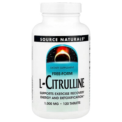 Source Naturals, L-citrullin, 1 000 mg, 120 tabletter