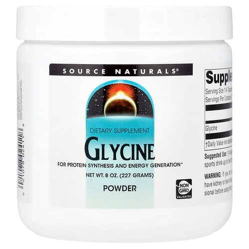 Source Naturals, Glycinpulver, 227 g Source Naturals, Glycinpulver, 227 g