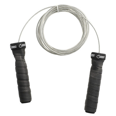 Sports Research, Sweet Sweat, Kabel Hopprep Svart, 1 Hopprep