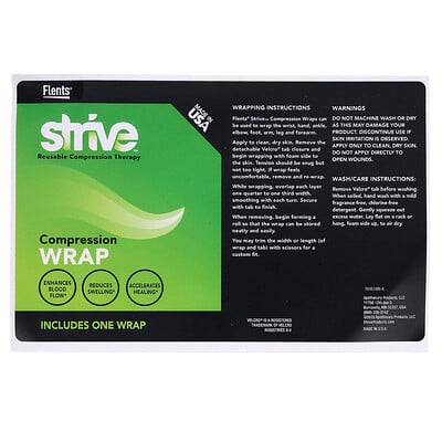 Strive, Kompressionslindning, svart, 1 omslag