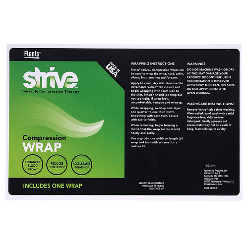 Strive, Kompressionslindning, svart, 1 omslag