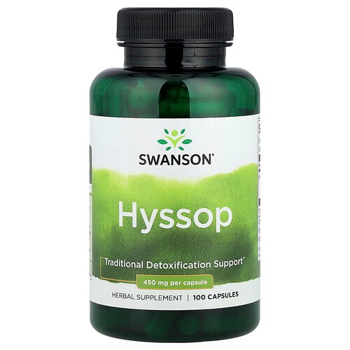 Swanson Vitamins, Isop, 450 mg, 100 Kapslar