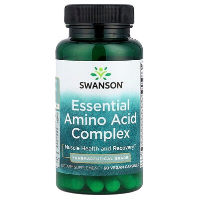 Swanson Vitamins, Komplex av essentiella aminosyror, 60 veganska kapslar