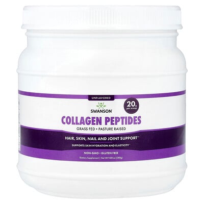 Swanson Vitamins, Kollagenpeptider, utan smak, 280 g