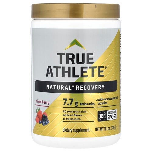 True Athlete, Naturlig återhämtning med kokosvatten och citrullin, blandade bär, 316 g