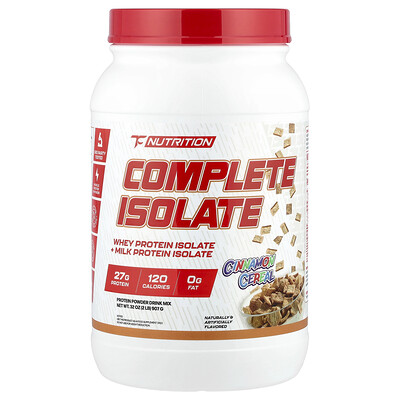 TC Nutrition, Komplett isolat, kanelflingor, 907 g (2 lb)