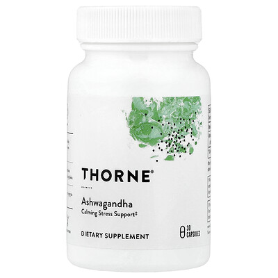Thorne, Ashwagandha, 120 mg, 30 kapslar