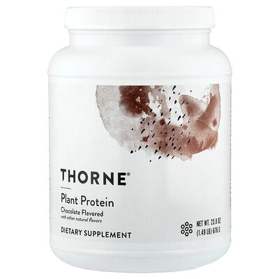 Thorne, Växtprotein, choklad, 676 g