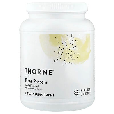 Thorne, Växtprotein, vanilj, 630 g