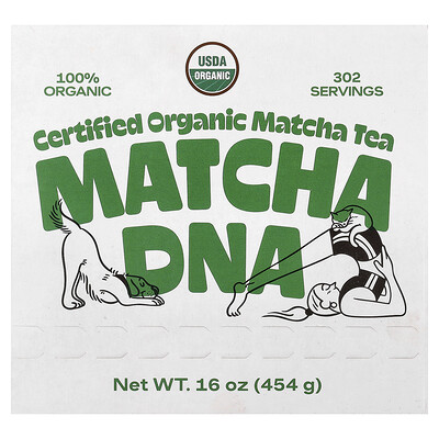 Matcha DNA, Certifierat ekologiskt matcha-te, 454 g