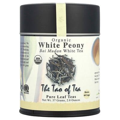 The Tao of Tea, Ekologiskt Bai Mudan vitt te, vit pion, 2 oz (57 g)