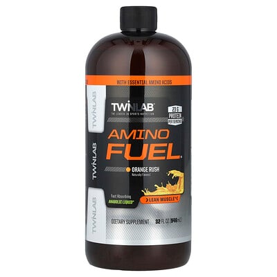 Twinlab, Amino Fuel, Apelsinrush, 946 ml