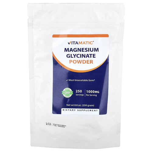 Vitamatic, Magnesiumglycinatpulver, 250 g