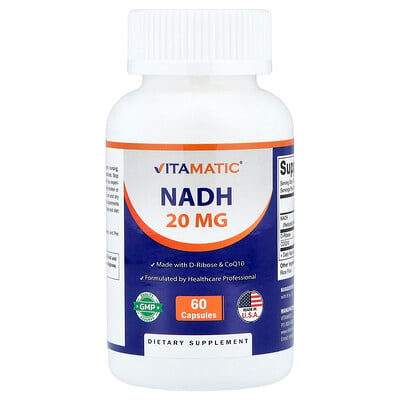 Vitamatic, NADH, 60 Capsules