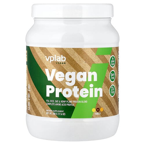 VPLab , Veganskt protein, vanilj, 500 g VPLab , Veganskt protein, vanilj, 500 g