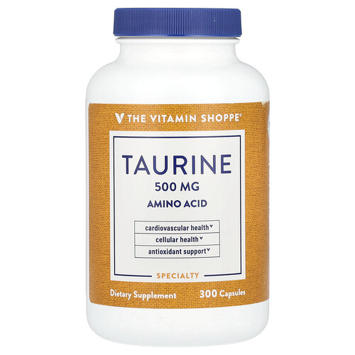 The Vitamin Shoppe, Taurin, 500 mg, 300 kapslar