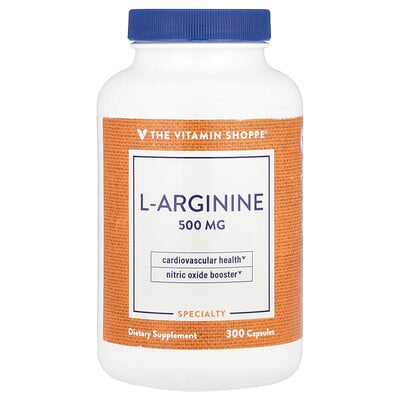 The Vitamin Shoppe, L-Arginin, 500 mg, 300 kapslar