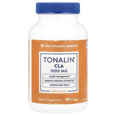 The Vitamin Shoppe, Tonalin® CLA, 1 000 mg, 90 mjukgelkapslar