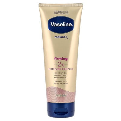 Vaseline, Radiant X, Uppstramande Silkeslen Bodylotion, Cocooning Vanilj, Mousserande Citrus & Blommor, 222 ml