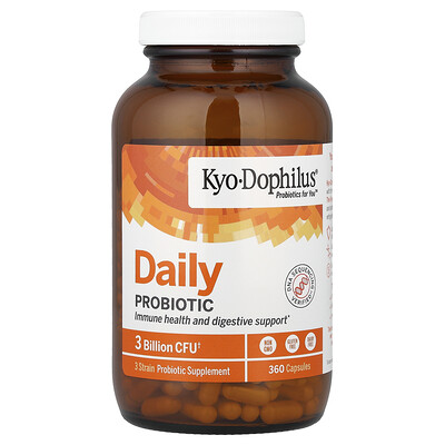 Kyolic, Kyo-Dophilus, daglig probiotika, 3 miljarder CFU, 360 kapslar