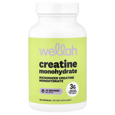 Wellah, Kreatinmonohydrat, 120 kapslar (750 mg per kapsel)