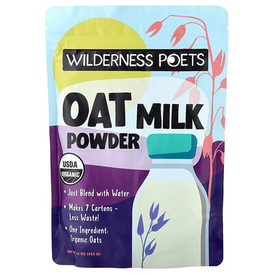 Wilderness Poets, Ekologiskt havremjölkspulver, 453 g