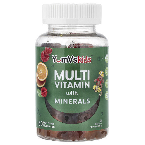 YumVs, Multivitamin med mineraler Gummies, frukt, 60 gummies YumVs, Multivitamin med mineraler Gummies, frukt, 60 gummies