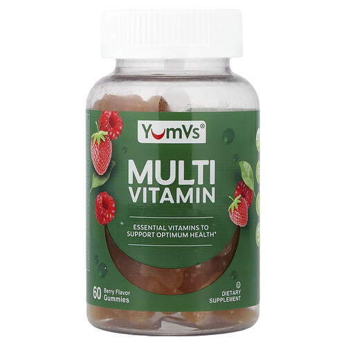 YumVs, Multivitamingodisar, Bär, 60 Godisar YumVs, Multivitamingodisar, Bär, 60 Godisar