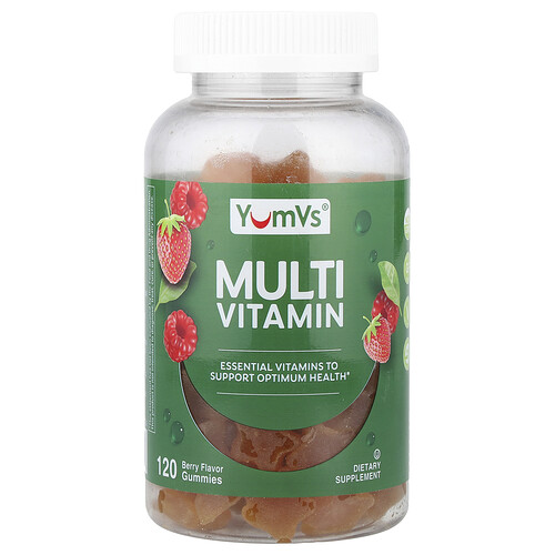 YumVs, Multivitamingodisar, Bär, 120 Godisar YumVs, Multivitamingodisar, Bär, 120 Godisar