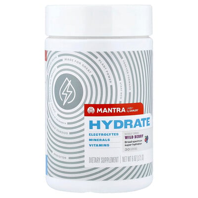 Zahler, Mantra Labs®, Hydrate, Wild Berry, 6 oz (171 g)