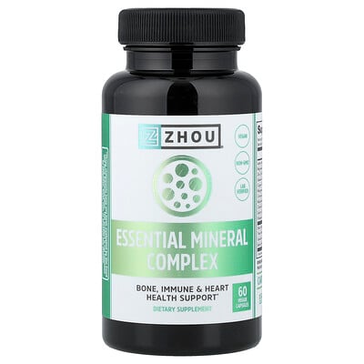 Zhou Nutrition, Essential Mineral Complex, 60 Veggie Capsules