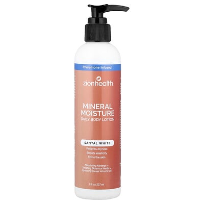 Zion Health, Mineral Moisture Daily Body Lotion, Santal White, 227 ml