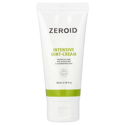 Zeroid, Intensiv salvkräm, för mycket torr och irriterad hud, 80 ml