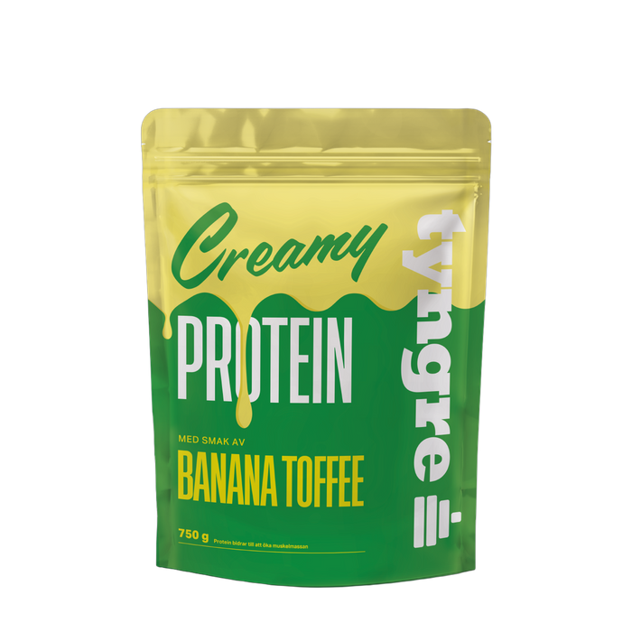 Tyngre Creamy Banana Toffee 750g, Proteinpulver